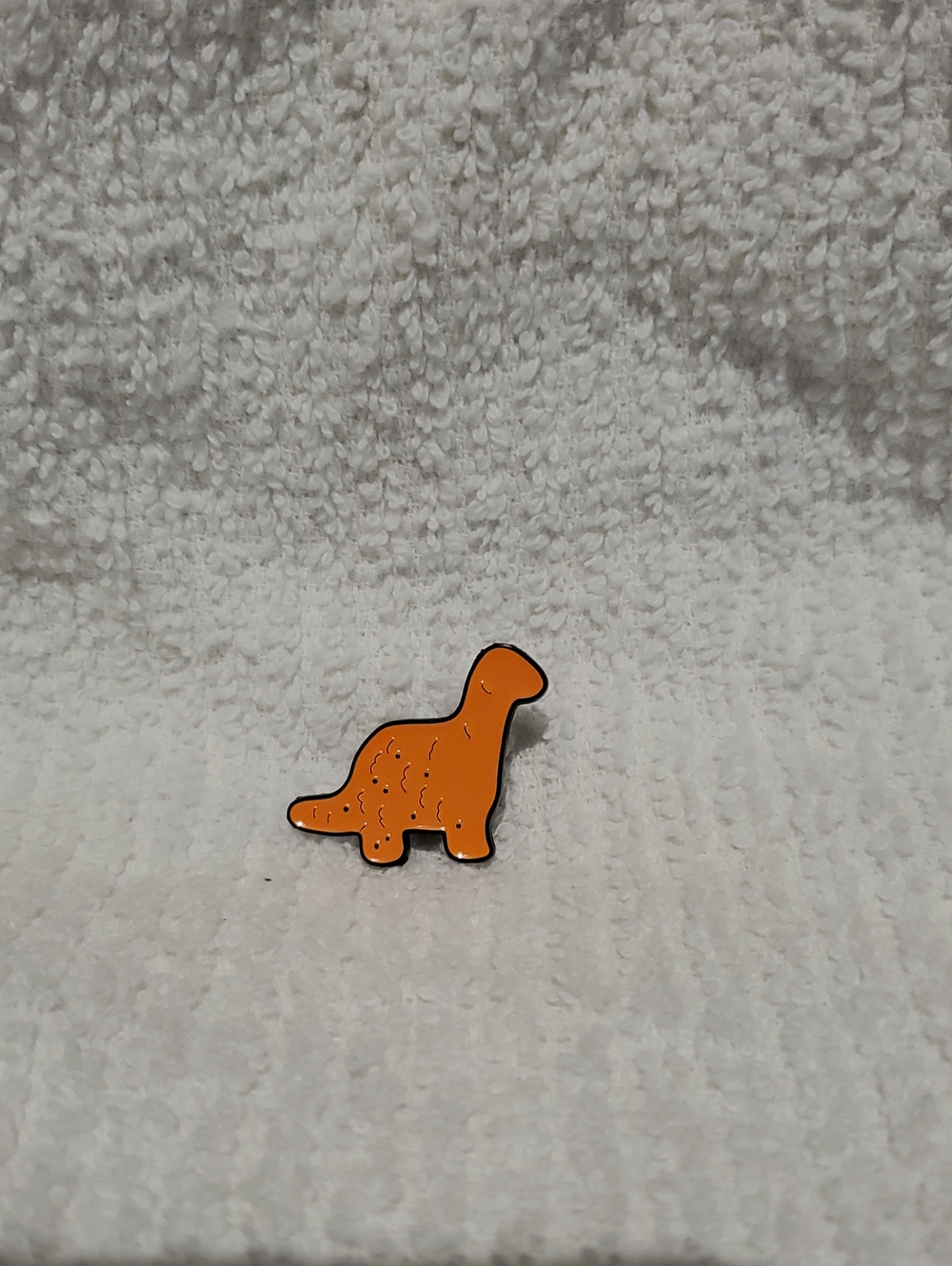 Brontosaurus Dino Nugget Nuggie Small Cute Kawaii Enamel Pin Brooch
